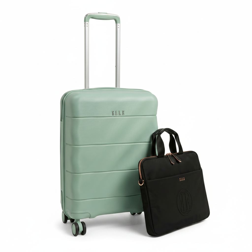 Elle Embossed Executive Carry-On Set
