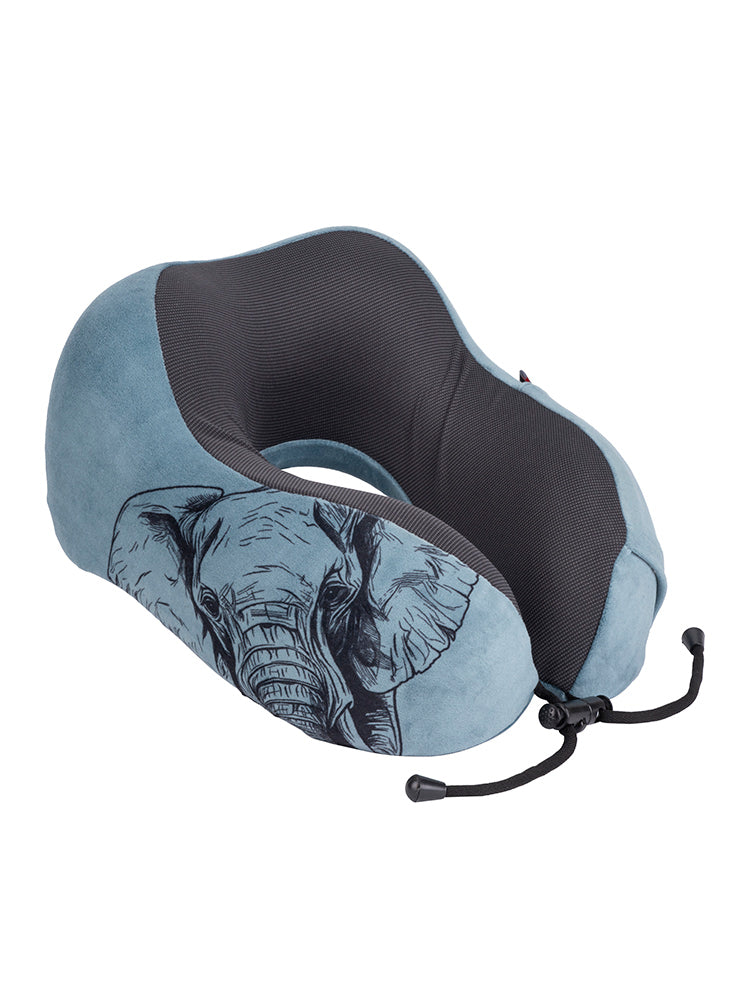 Safari Roll-Up Memory Foam Travel Pillow