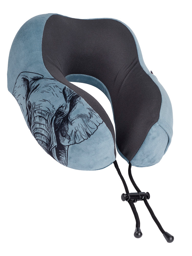 Safari Roll-Up Memory Foam Travel Pillow