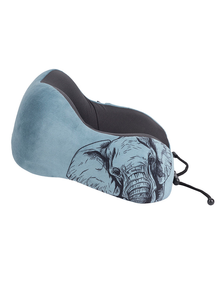 Safari Roll-Up Memory Foam Travel Pillow