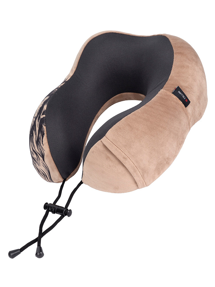 Safari Roll-Up Memory Foam Travel Pillow