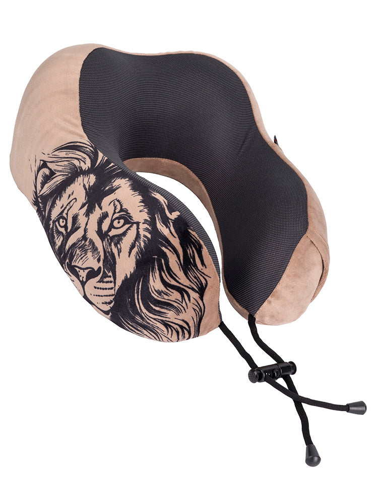 Safari Roll-Up Memory Foam Travel Pillow