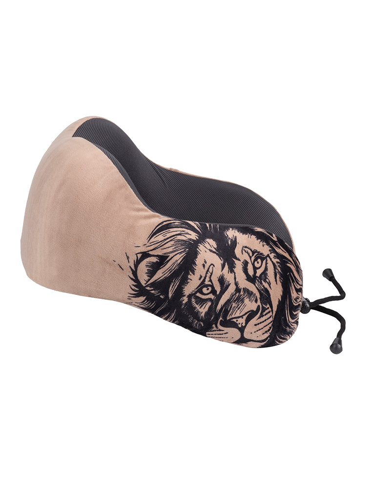 Safari Roll-Up Memory Foam Travel Pillow