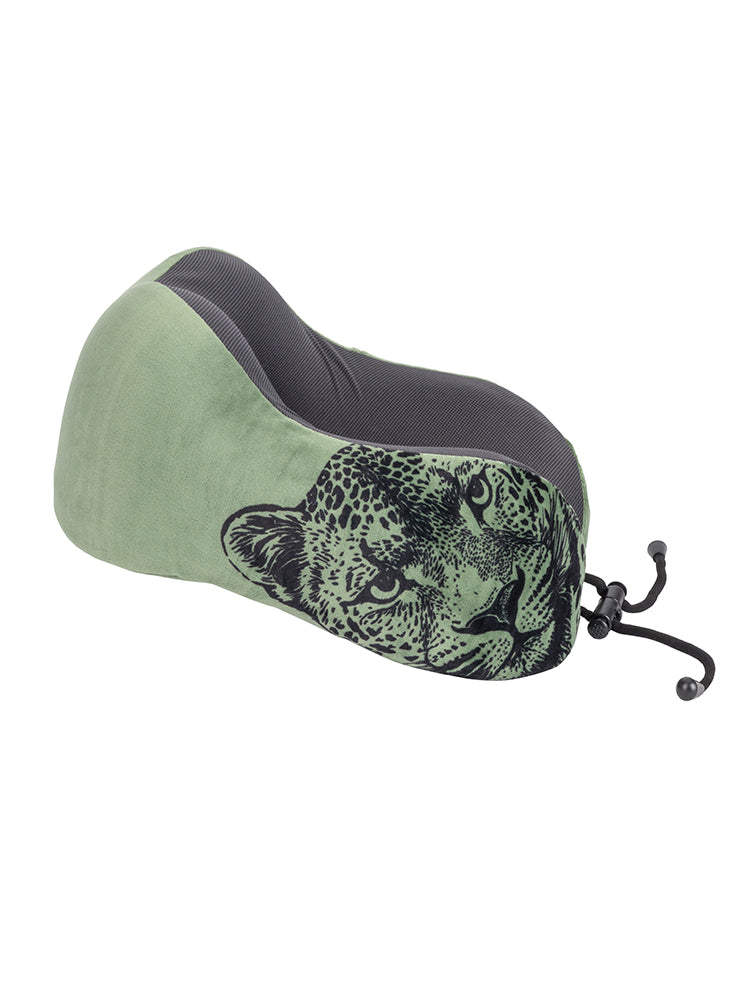Safari Roll-Up Memory Foam Travel Pillow