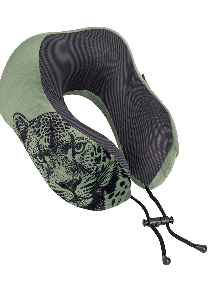 Safari Roll-Up Memory Foam Travel Pillow