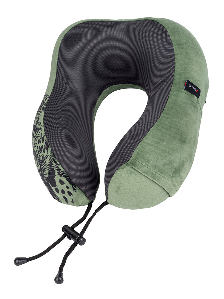Safari Roll-Up Memory Foam Travel Pillow