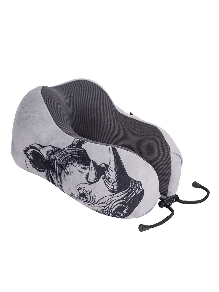 Safari Roll-Up Memory Foam Travel Pillow