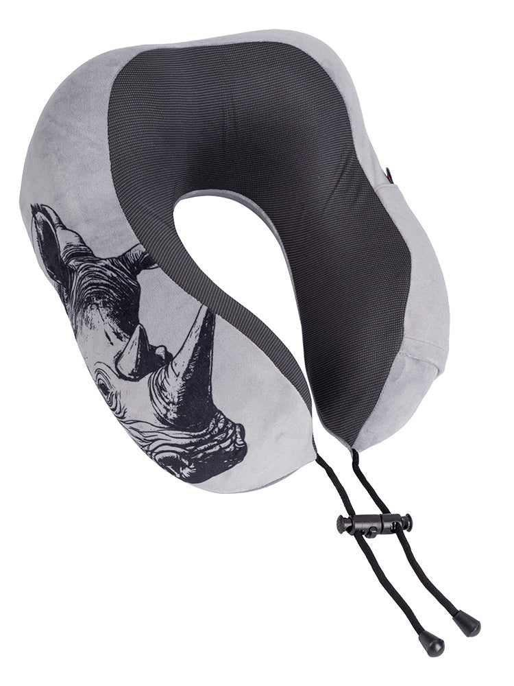 Safari Roll-Up Memory Foam Travel Pillow