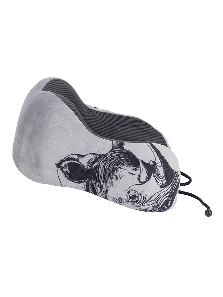 Safari Roll-Up Memory Foam Travel Pillow