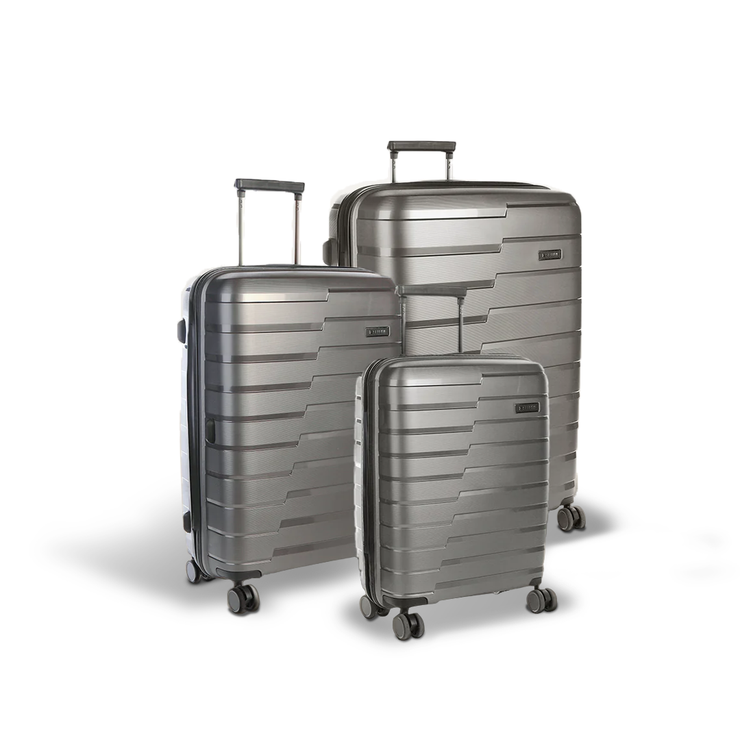Microlite 3 Piece 4 Wheel Tolley Set
