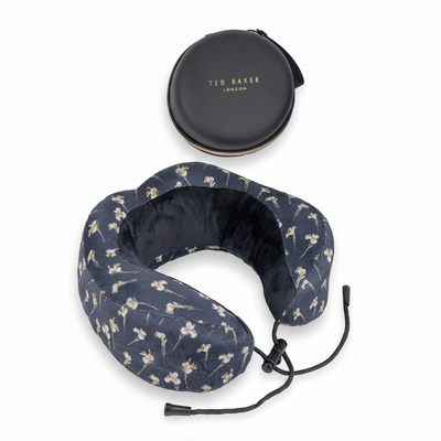 Memory Foam Travel Pillow with Storage Case