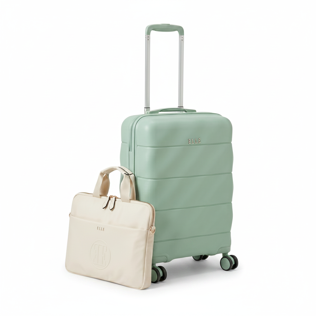 Elle Embossed Executive Carry-On Set