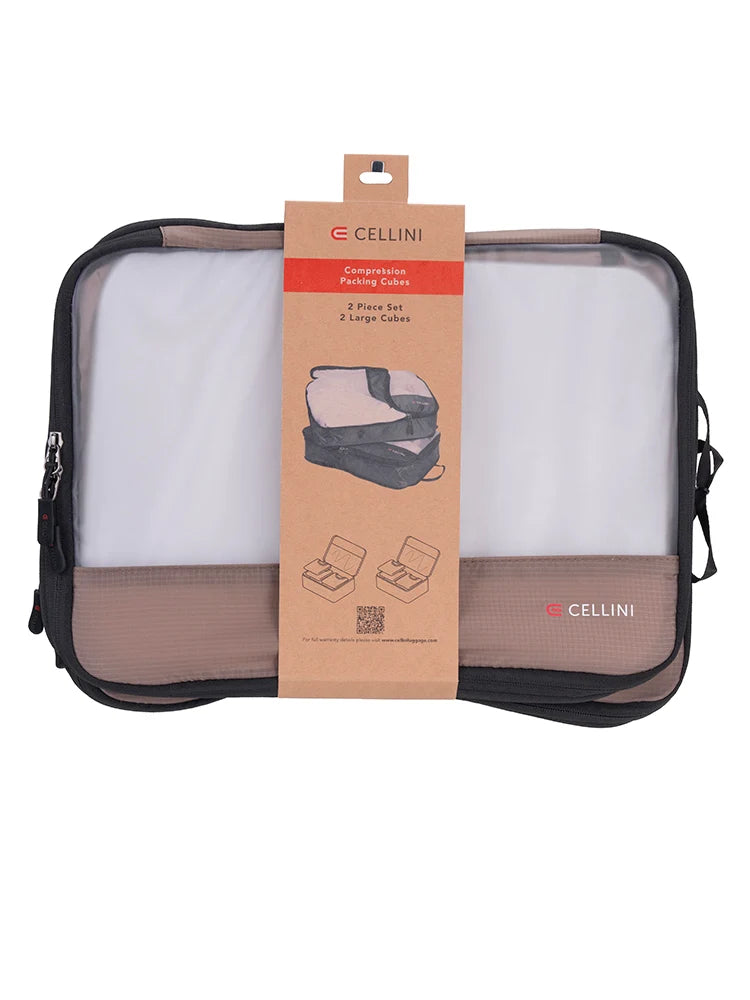 2 Pack Large & Medium Packing Cubes