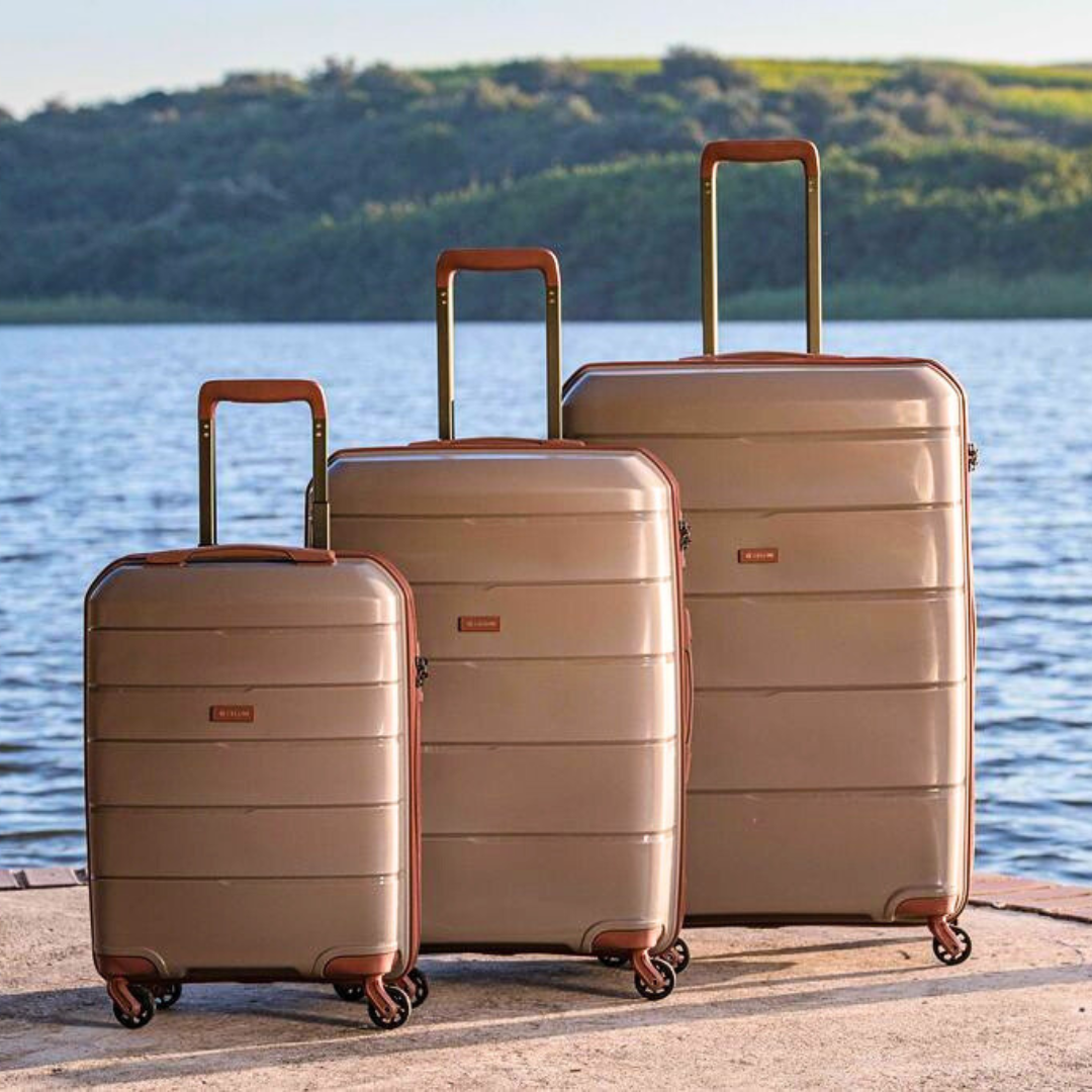 Spinn 3 Piece Luggage Set Wayfare Culture Luggage Set Cellini