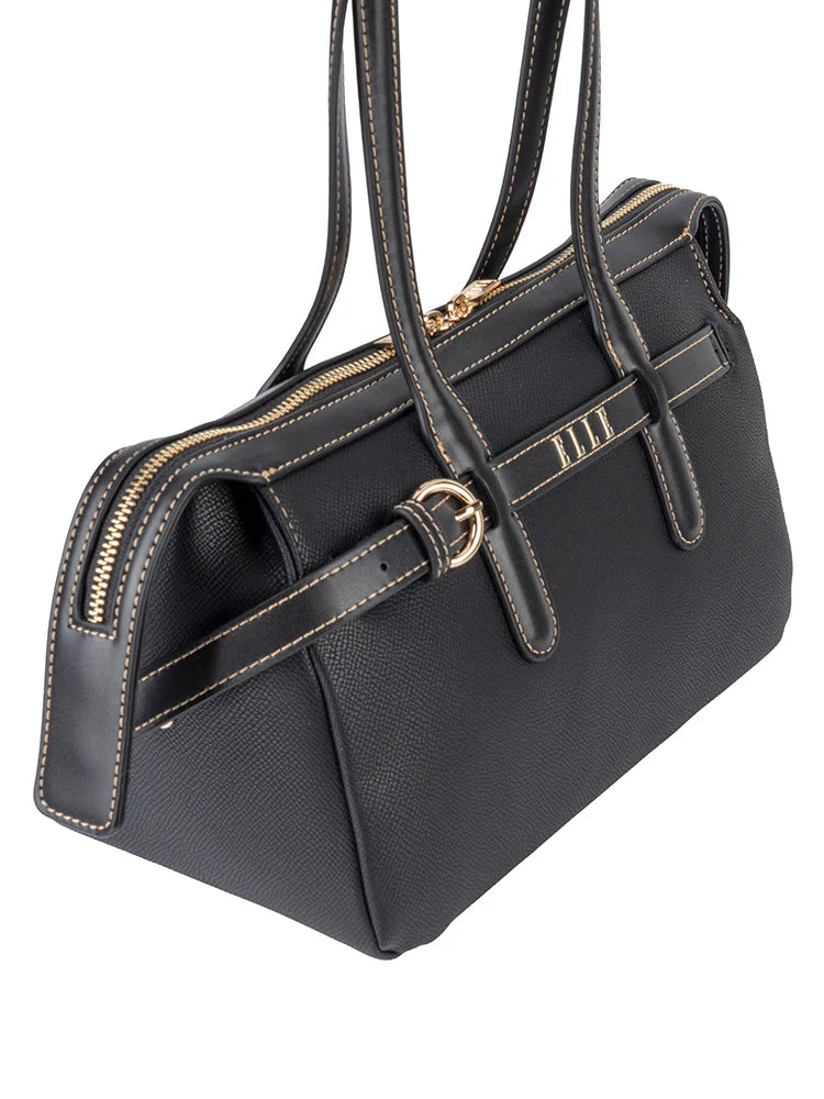 Belt Buckle Boston Bag