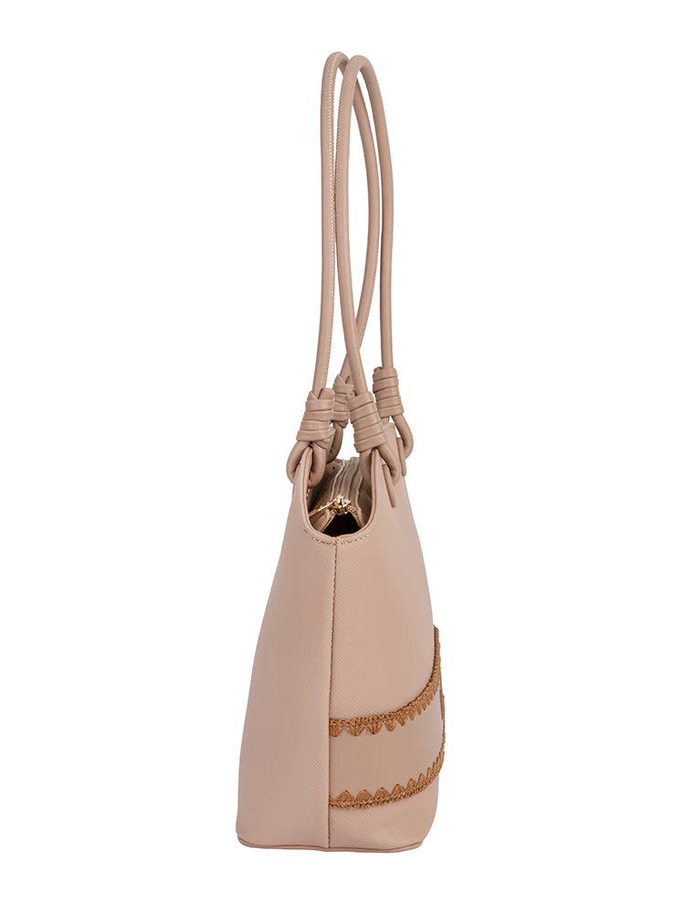 Woven Flared Tote