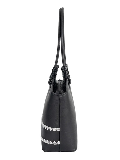 Woven Flared Tote