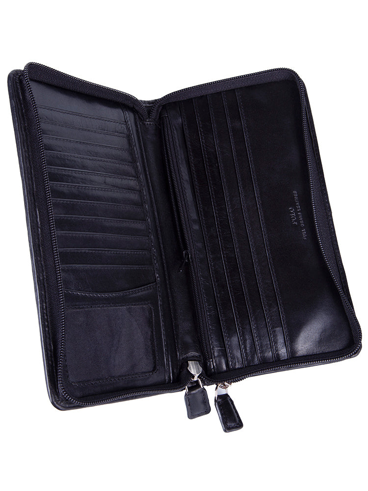 Kenya Double Zip Travel Wallet