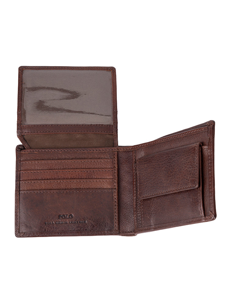 Chobe Coin Billfold With Top Card Flap