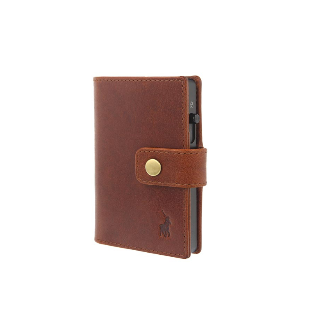 Valenta Leather Folder With Metal Card Holder