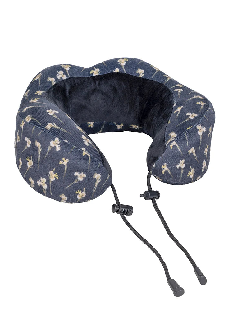 Memory Foam Travel Pillow with Storage Case