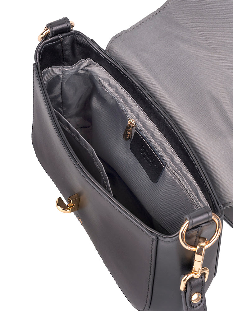 Box Calf Flapover With Lock