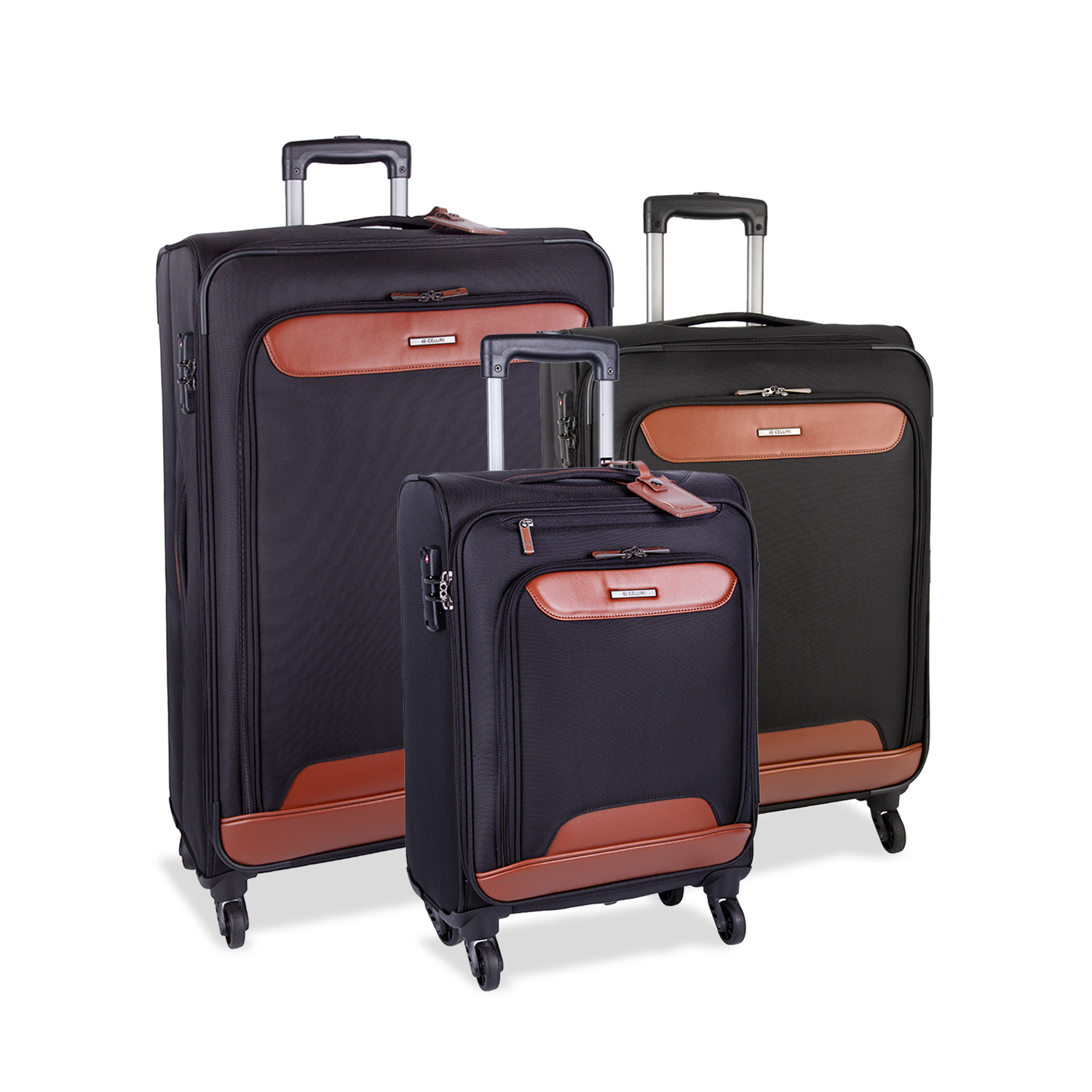 Monte Carlo 3 Piece Luggage Set Wayfare Culture Luggage Bags Cellini